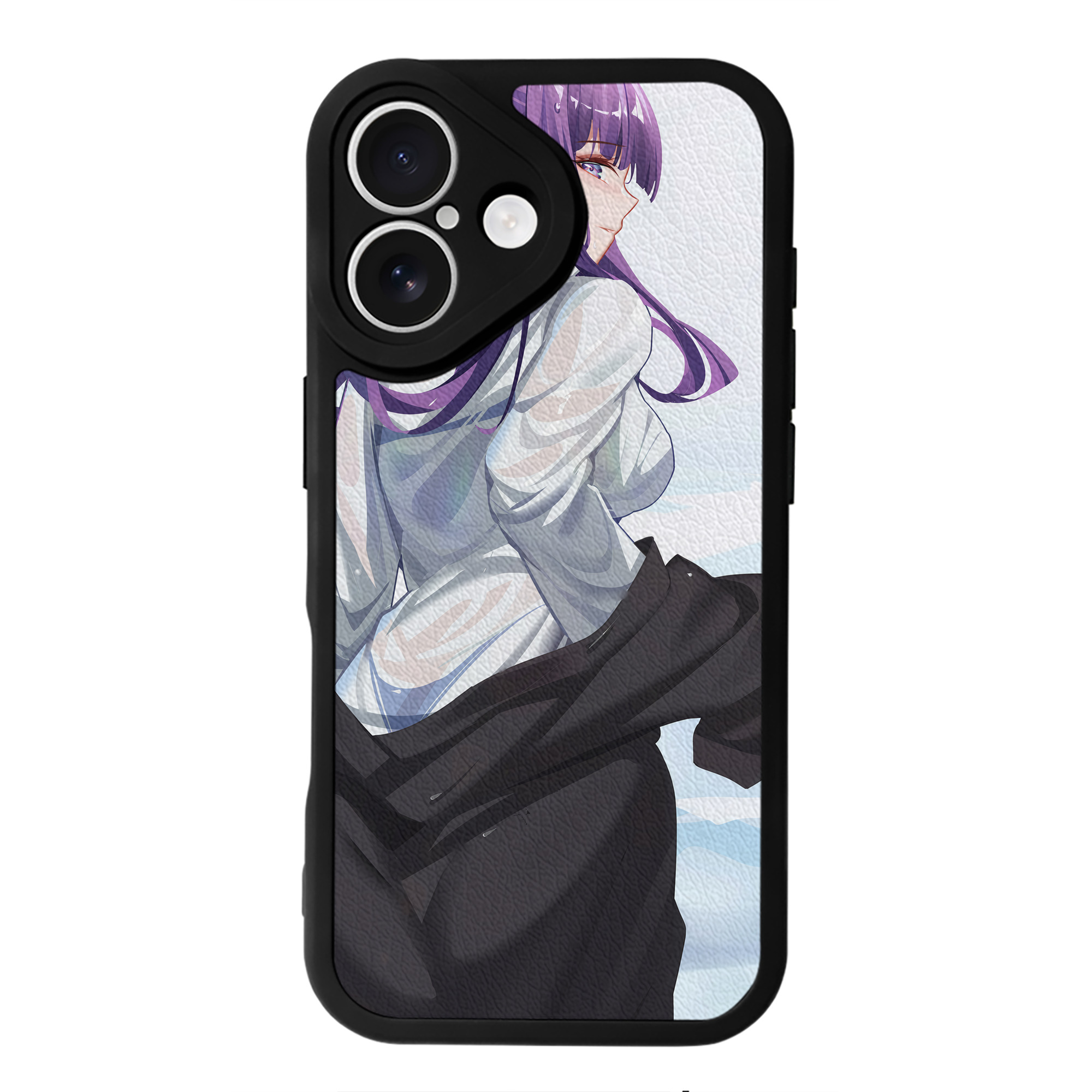 （画像用） 葬送のフリーレン Frieren 【iPhone 16シリーズ対応】シリコンスマホケース（レザー調） 材質：シリコン